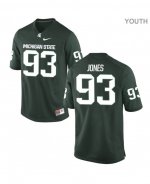 Youth Naquan Jones Michigan State Spartans #93 Nike NCAA Green Authentic College Stitched Football Jersey PM50T12LI